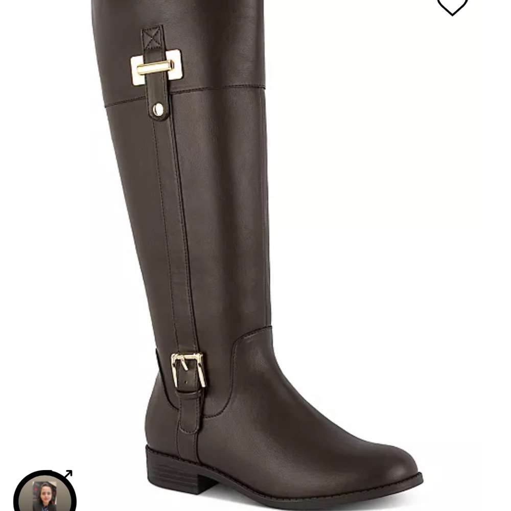 Karen Scott Brown below knee high boots